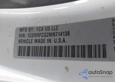 2021 Ram 1500 Tradesman 4X4 6'4 Box из США, поврежденный, VIN 1C6RRFCG2MN714138